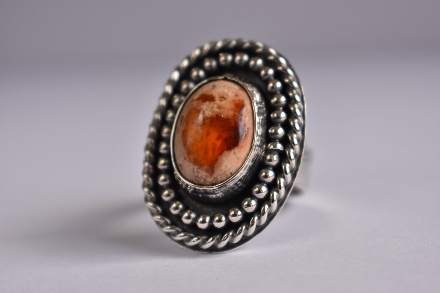 Sterling Silver and Mexican fire Opal-One of a Kind-