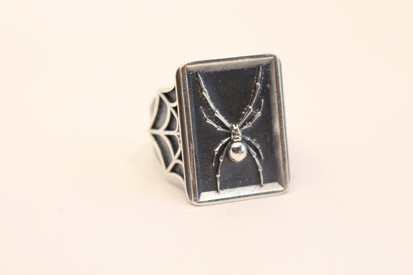 Sterling Silver Black Widow Spider Ring -Made in Los Angeles