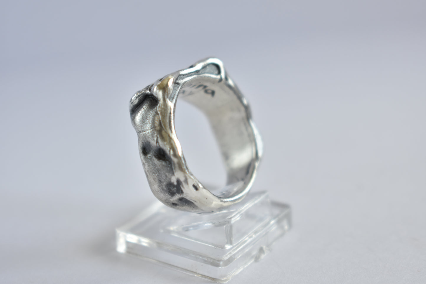 Sterling Silver Abstract Ring -Solid - Artistic