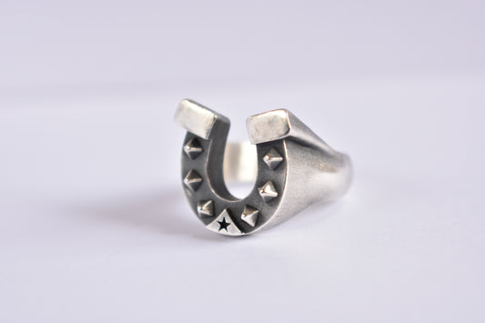 Sterling Silver Horseshoe ring - Solid