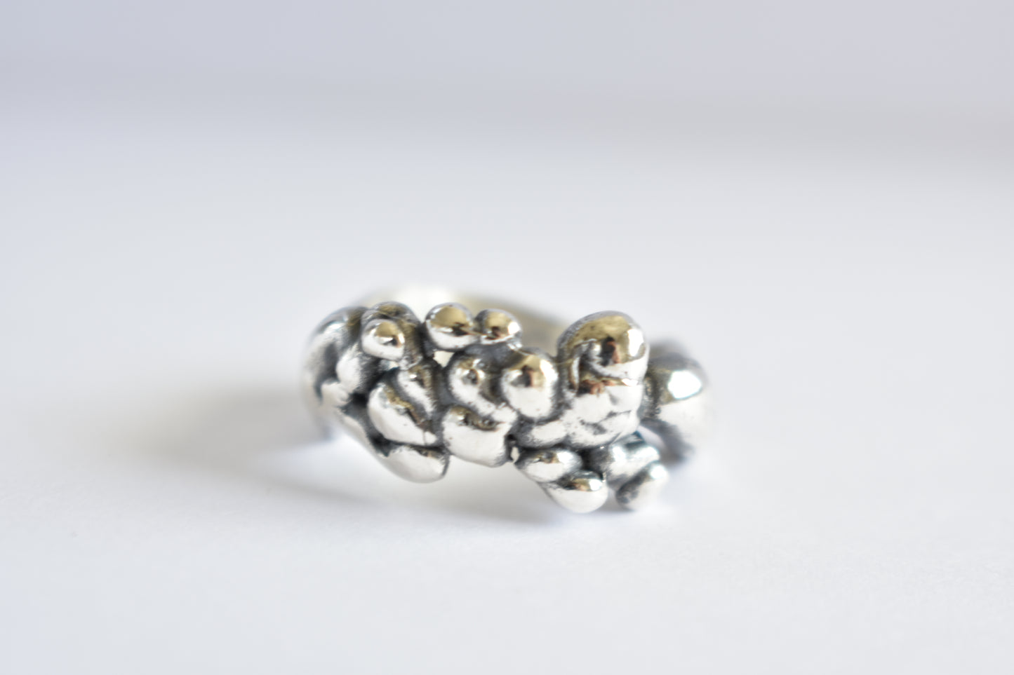 Sterling silver free form ring-