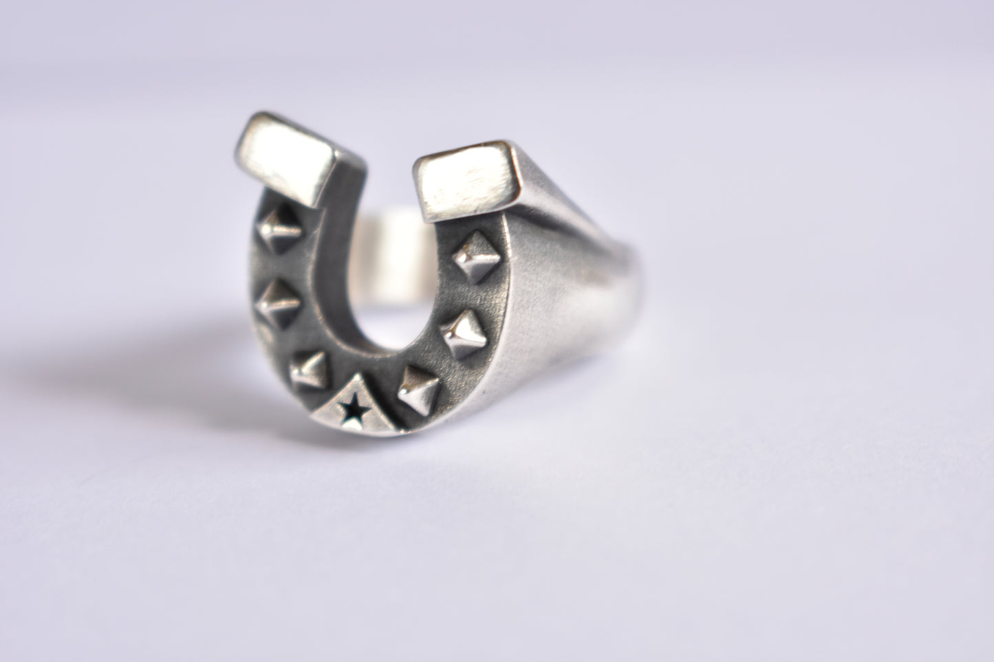 Sterling Silver Horseshoe ring - Solid