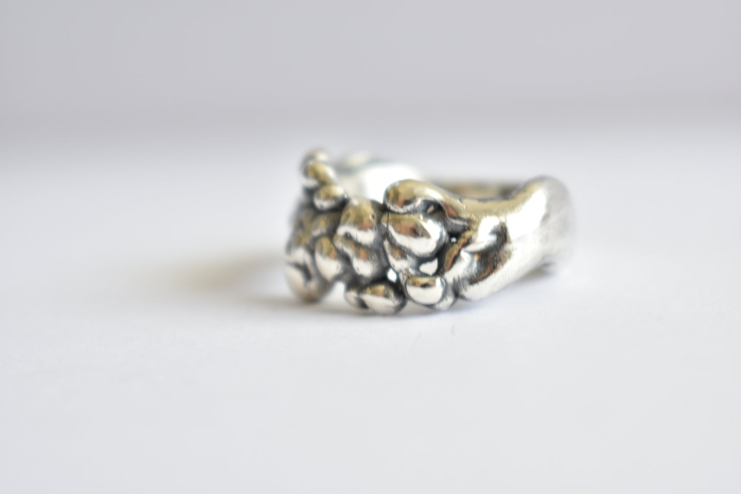 Sterling silver free form ring-