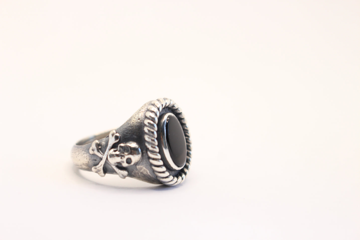 Sterling Silver and Onyx Ring Signet Ring