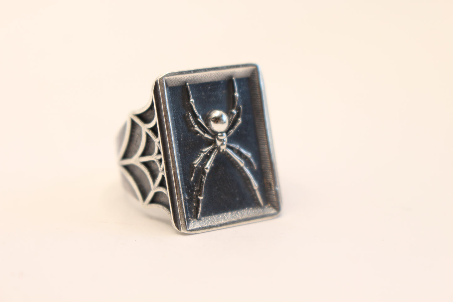 Sterling Silver Black Widow Spider Ring -Made in Los Angeles