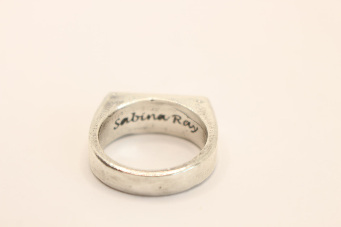 Sterling Silver LGBTQ+ ring- Signet Style