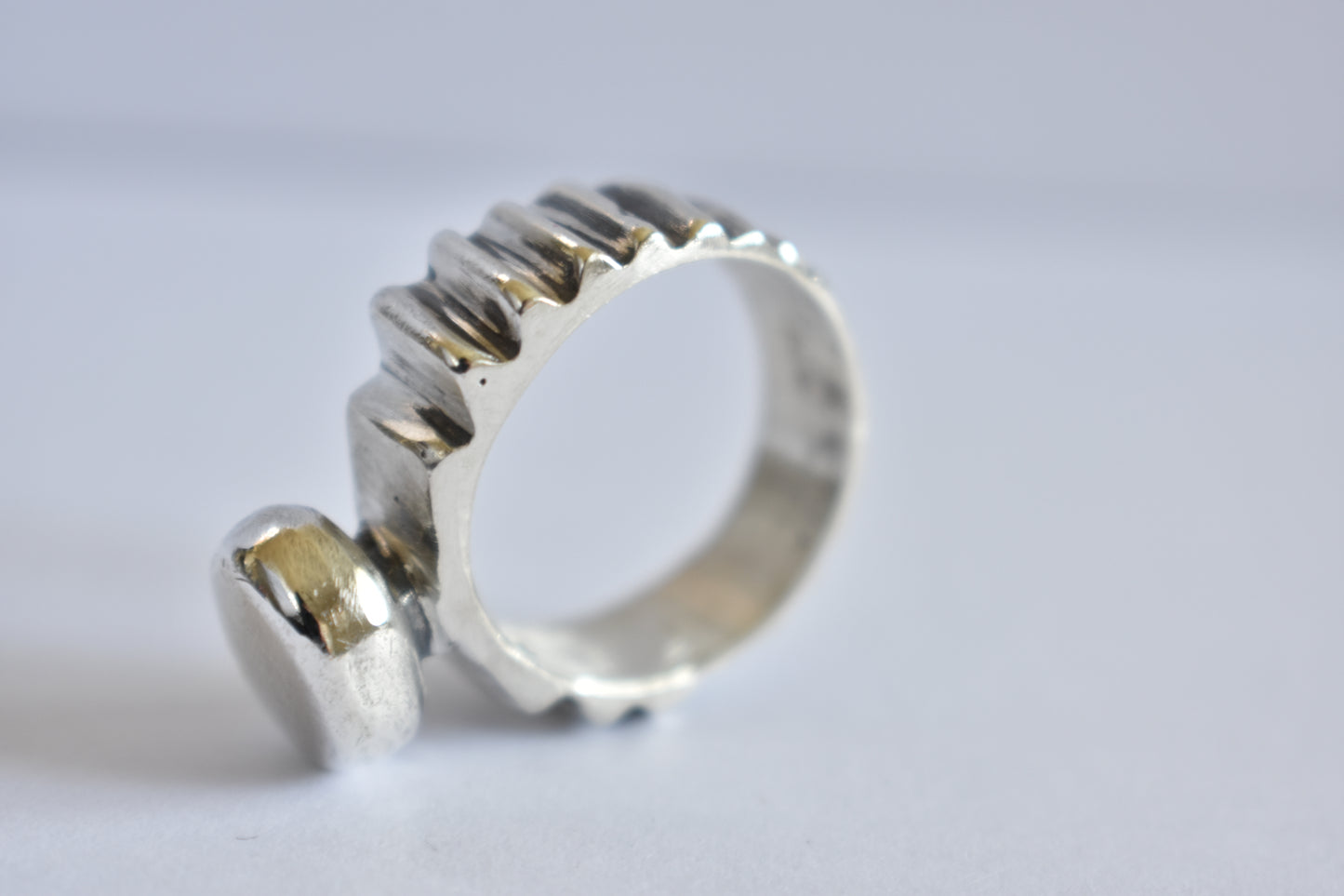 Sterling silver Steps Ring