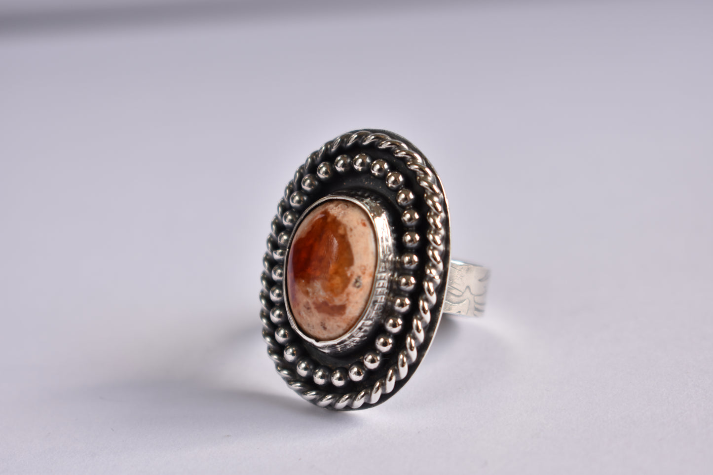 Sterling Silver and Mexican fire Opal-One of a Kind-