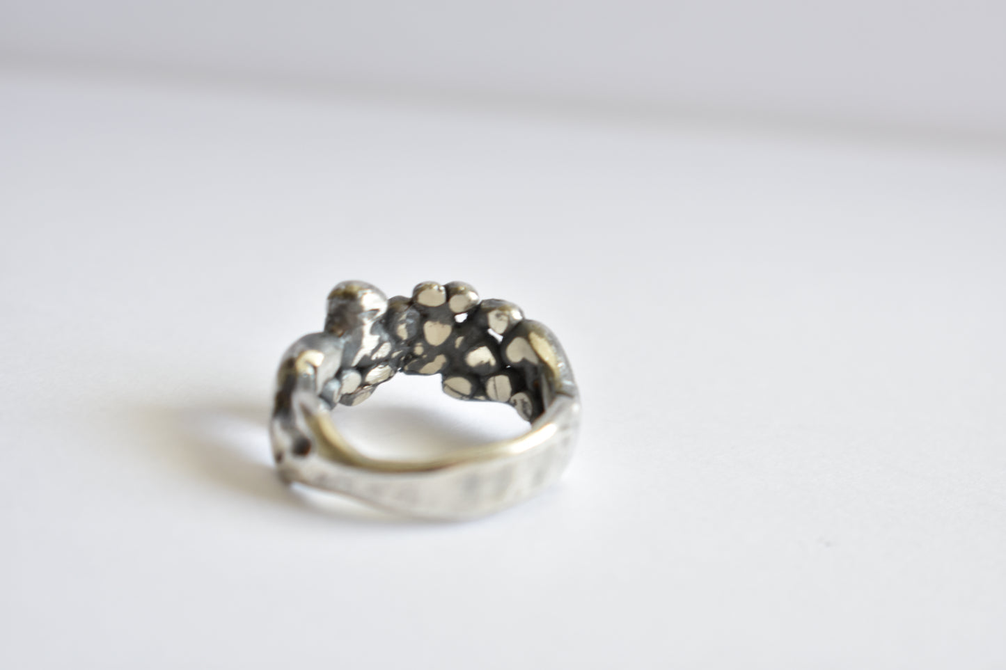 Sterling silver free form ring-