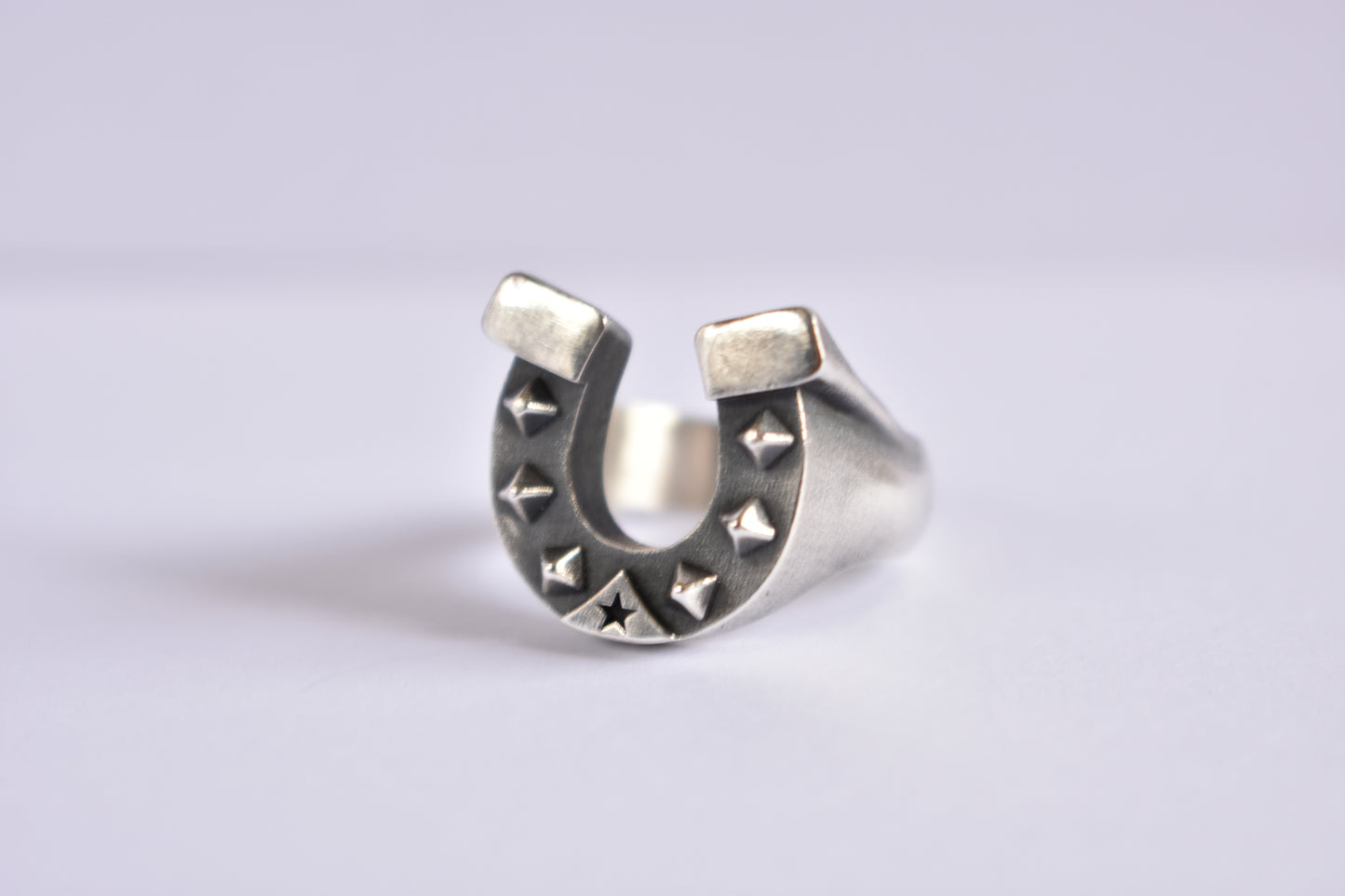 Sterling Silver Horseshoe ring - Solid