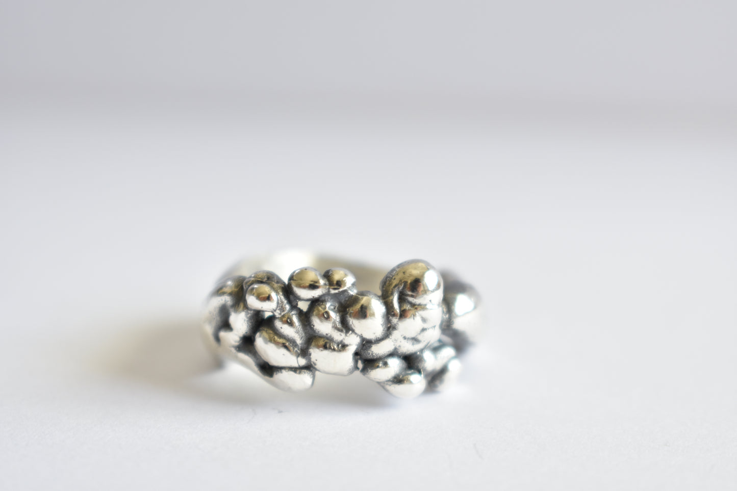 Sterling silver free form ring-