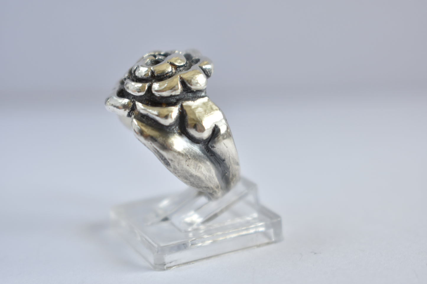 Sterling Silver Ring Flower Design Unique