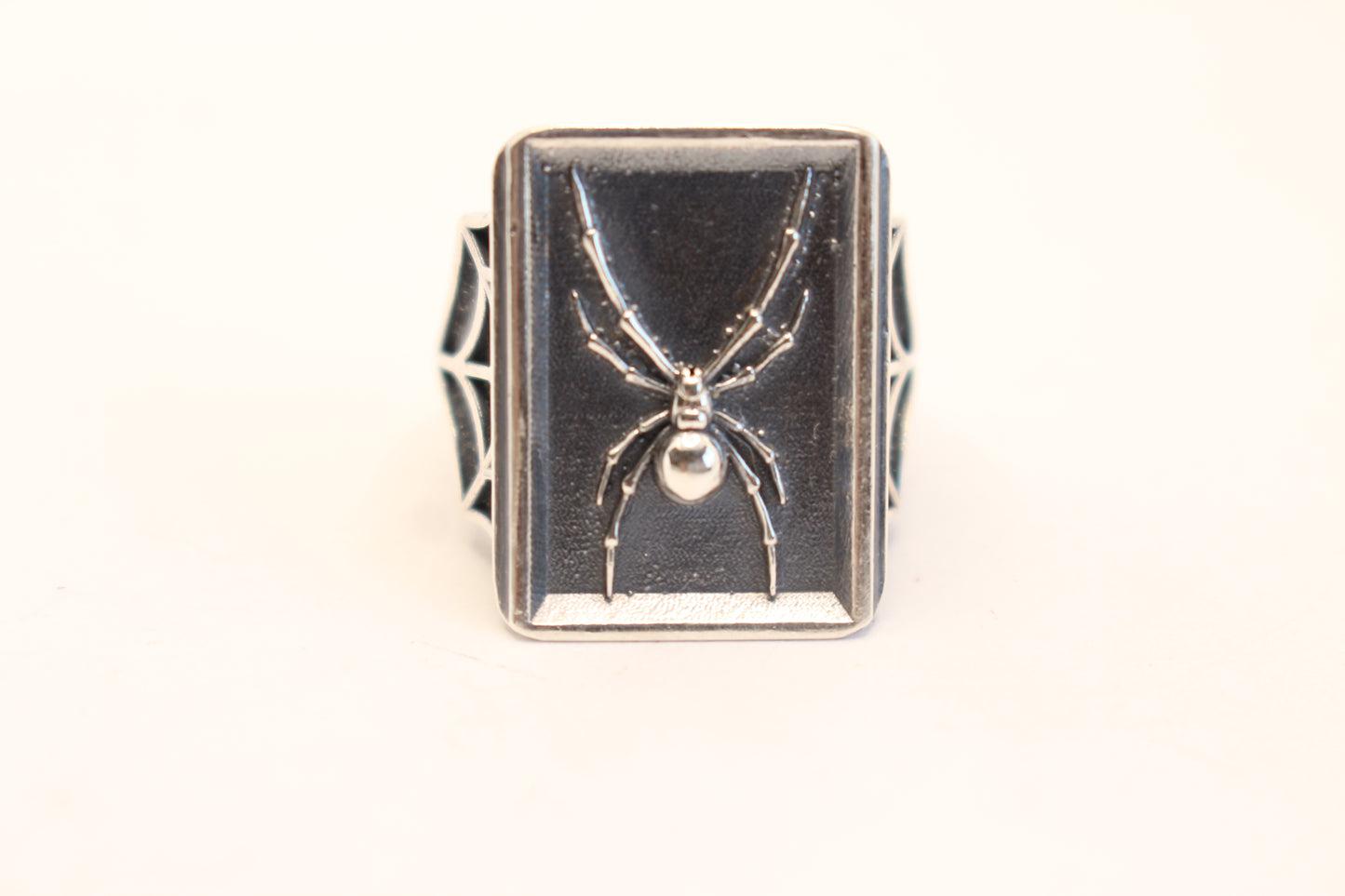 Sterling Silver Black Widow Spider Ring -Made in Los Angeles