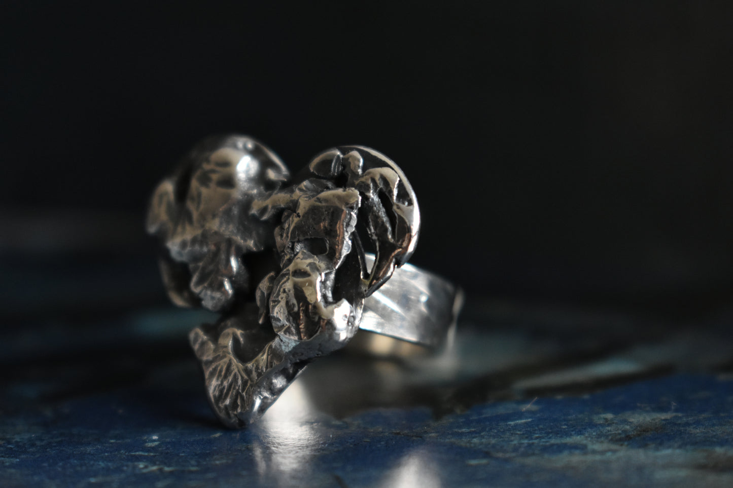 Sterling Silver Free Form Heart Ring #2