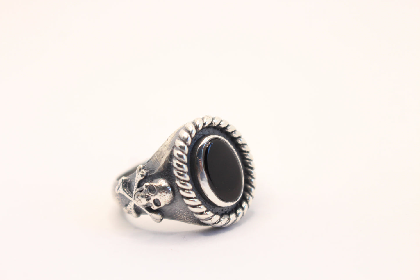 Sterling Silver and Onyx Ring Signet Ring