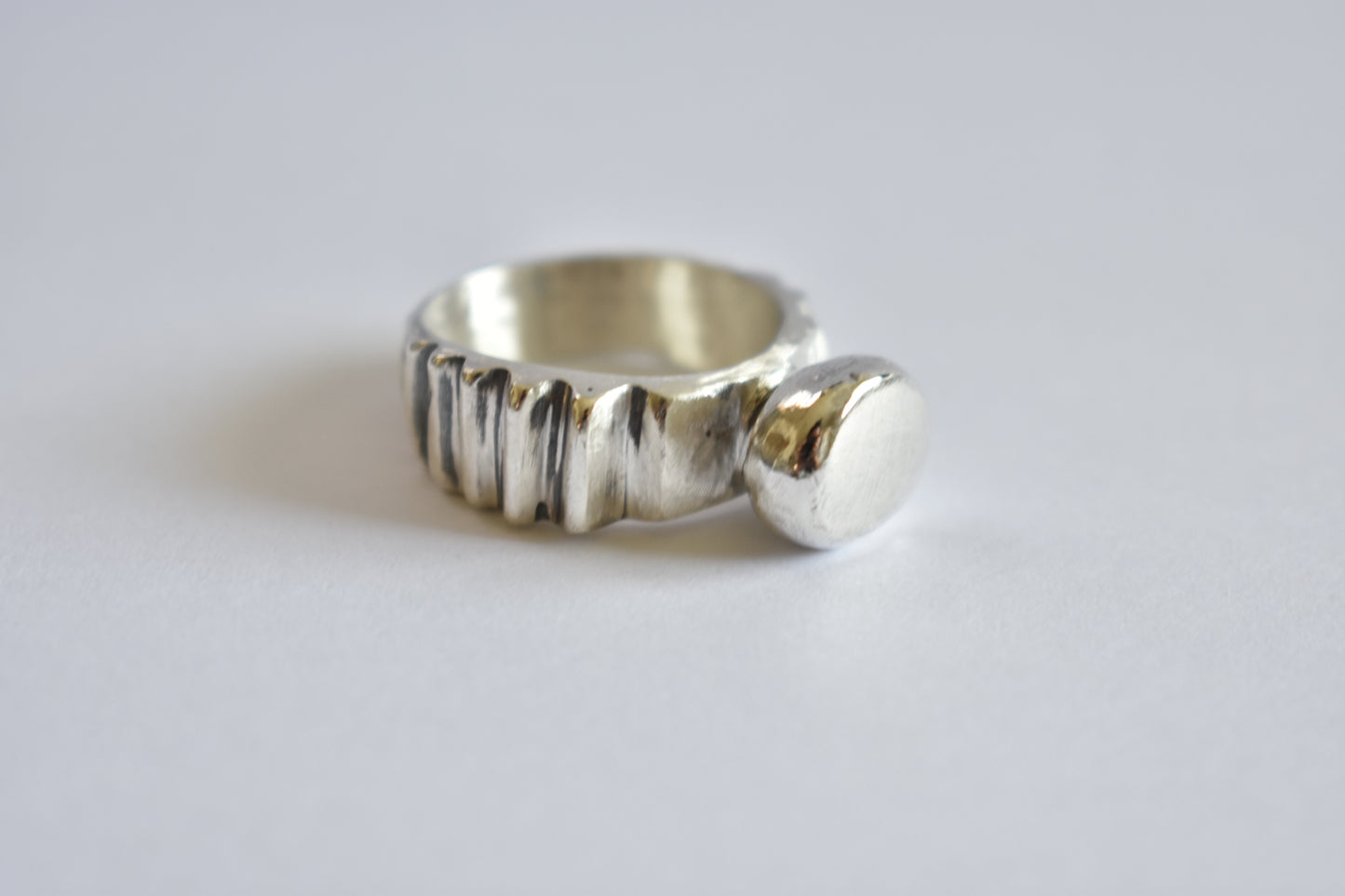 Sterling silver Steps Ring