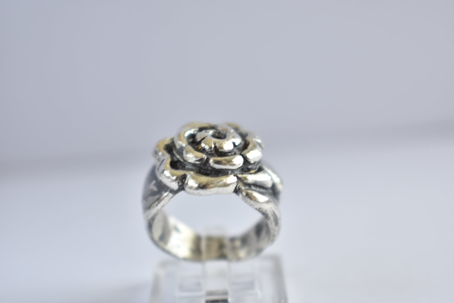 Sterling Silver Ring Flower Design Unique