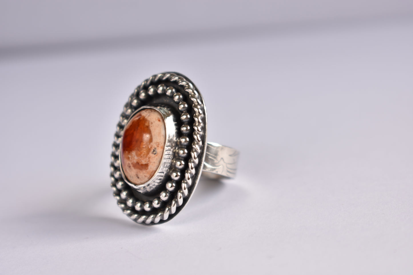 Sterling Silver and Mexican fire Opal-One of a Kind-