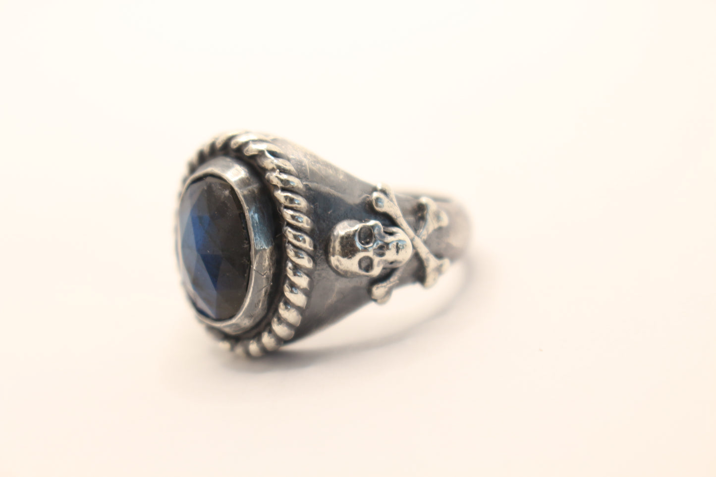 Sterling Silver and Labradorite Ring -Size 9 1/2