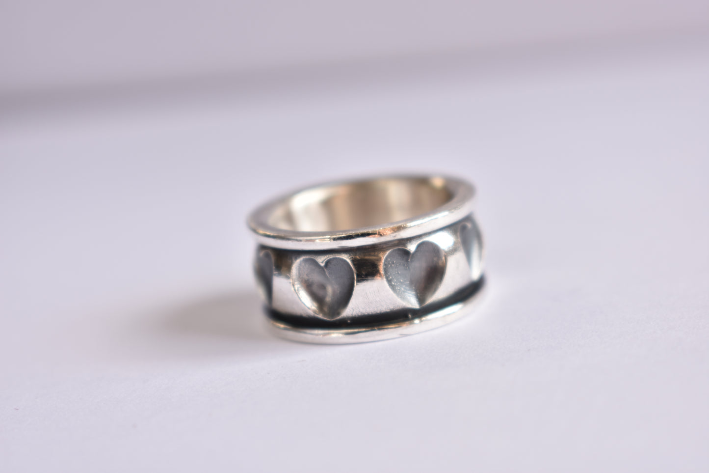 Sterling Silver Seven-Heart Ring - Love - Seven Lucky number